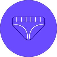 Underwear Duo tune color circle Icon vector