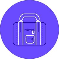 Travel bag Duo tune color circle Icon vector