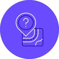 Question Duo tune color circle Icon vector