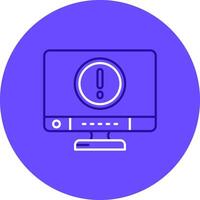 Error Duo tune color circle Icon vector