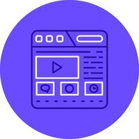 Website Duo tune color circle Icon vector