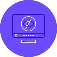 Disabled Duo tune color circle Icon vector