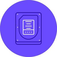 Disk Duo tune color circle Icon vector