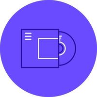 Disc Duo tune color circle Icon vector