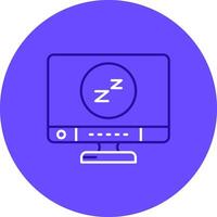 Sleep Duo tune color circle Icon vector