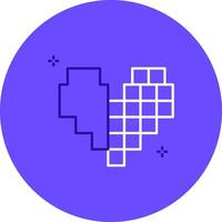Pixel Duo tune color circle Icon vector
