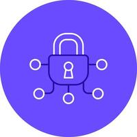 Safe Duo tune color circle Icon vector