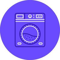 Laundry Duo tune color circle Icon vector