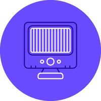 Heater Duo tune color circle Icon vector