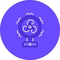 Fan Duo tune color circle Icon vector