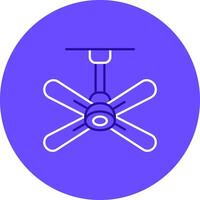 Fan Duo tune color circle Icon vector