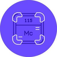 Moscovium Duo tune color circle Icon vector