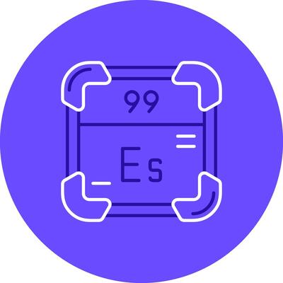 Einsteinium Duo tune color circle Icon