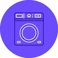 Laundry Duo tune color circle Icon vector
