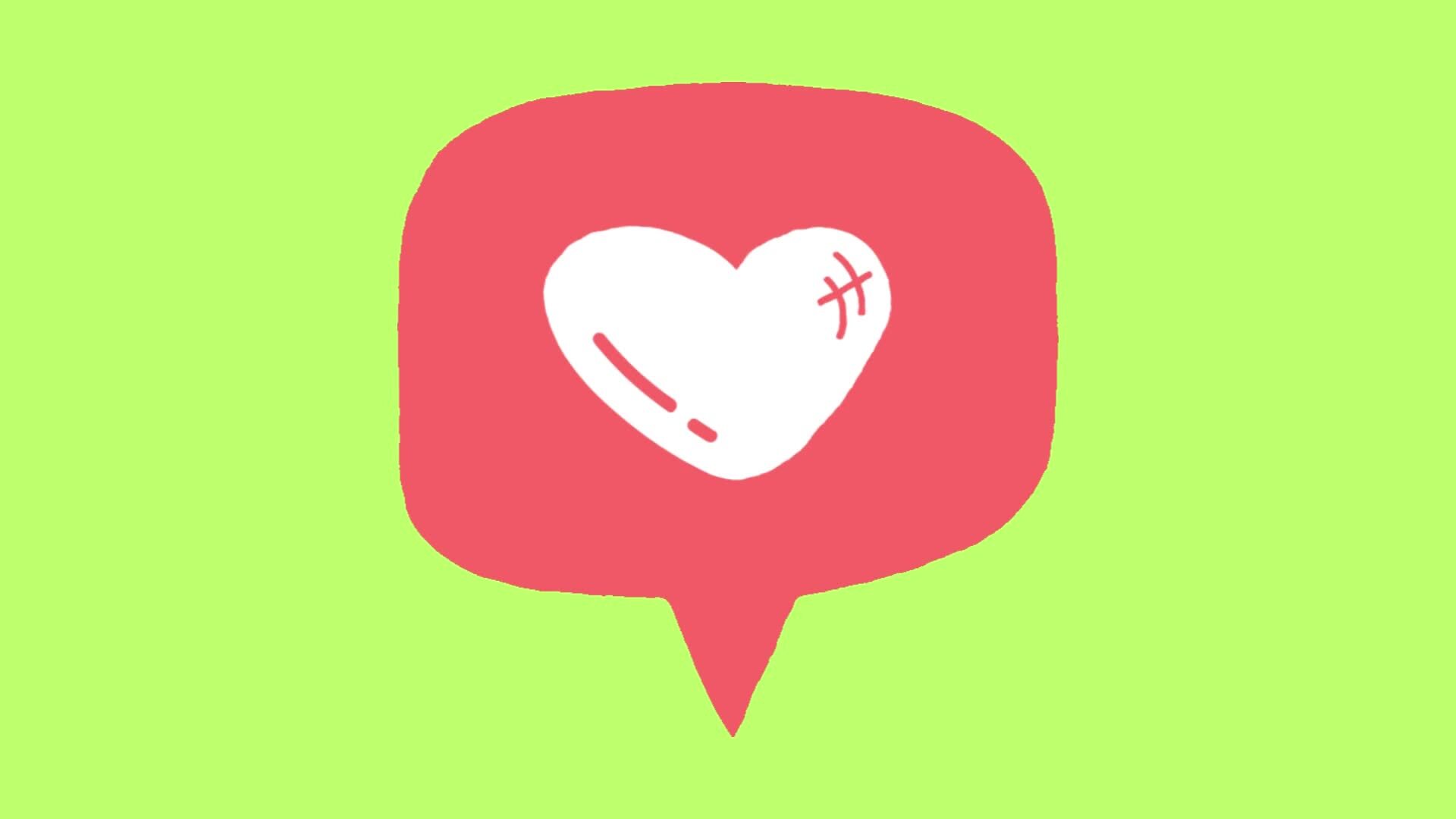 2d heart love concept 37524777 Stock Video at Vecteezy