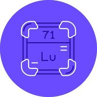 Lutetium Duo tune color circle Icon vector