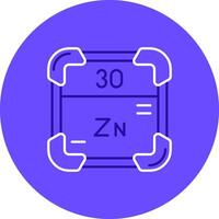 zinc dúo melodía color circulo icono vector