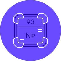 Neptunium Duo tune color circle Icon vector