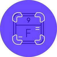 Fluorine Duo tune color circle Icon vector