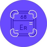 Erbium Duo tune color circle Icon vector