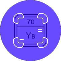 Ytterbium Duo tune color circle Icon vector