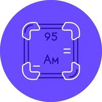 Americium Duo tune color circle Icon vector