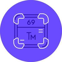 Thulium Duo tune color circle Icon vector