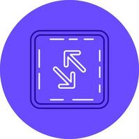 Swap Duo tune color circle Icon vector