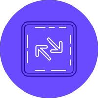 Swap Duo tune color circle Icon vector