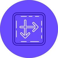 Intersect Duo tune color circle Icon vector