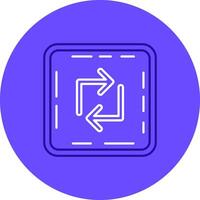 Loop Duo tune color circle Icon vector