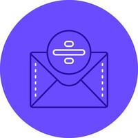 Divide Duo tune color circle Icon vector