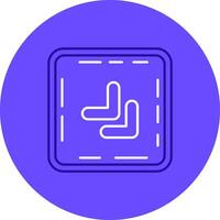 Chevron Duo tune color circle Icon vector