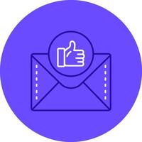 Like Duo tune color circle Icon vector