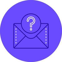 Question mark Duo tune color circle Icon vector