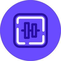 Vertical alignment Duo tune color circle Icon vector