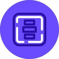 Horizontal Alignment Duo tune color circle Icon vector