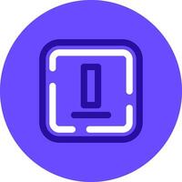 Bottom alignment Duo tune color circle Icon vector