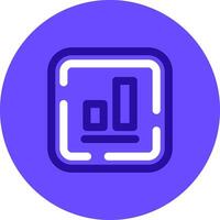 Bottom alignment Duo tune color circle Icon vector