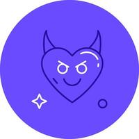 Demon Duo tune color circle Icon vector