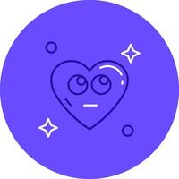 Rolling eyes Duo tune color circle Icon vector