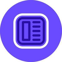 Layout Duo tune color circle Icon vector