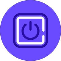 Power on Duo tune color circle Icon vector