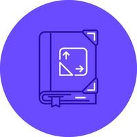 Trigonometry Duo tune color circle Icon vector