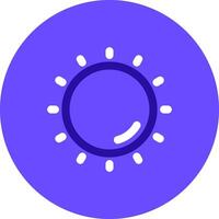 Sun Duo tune color circle Icon vector