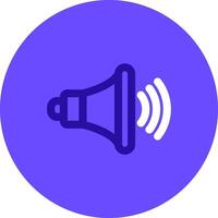 Volume up Duo tune color circle Icon vector