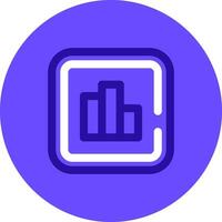 Statistics Duo tune color circle Icon vector