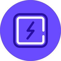 Electricity Duo tune color circle Icon vector