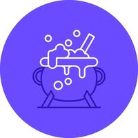 Cauldron Duo tune color circle Icon vector