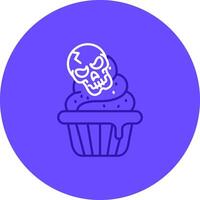 Cupcake Duo tune color circle Icon vector